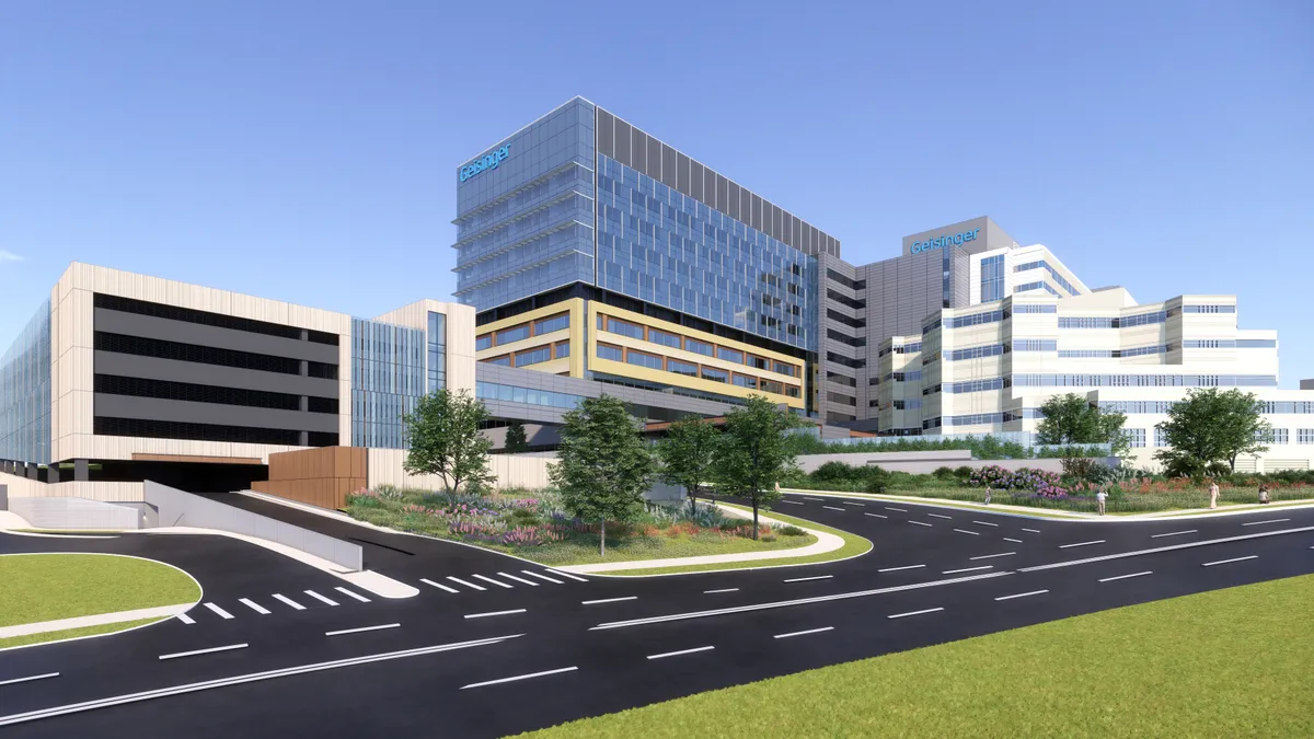 A rendering of Geisinger's expansion project