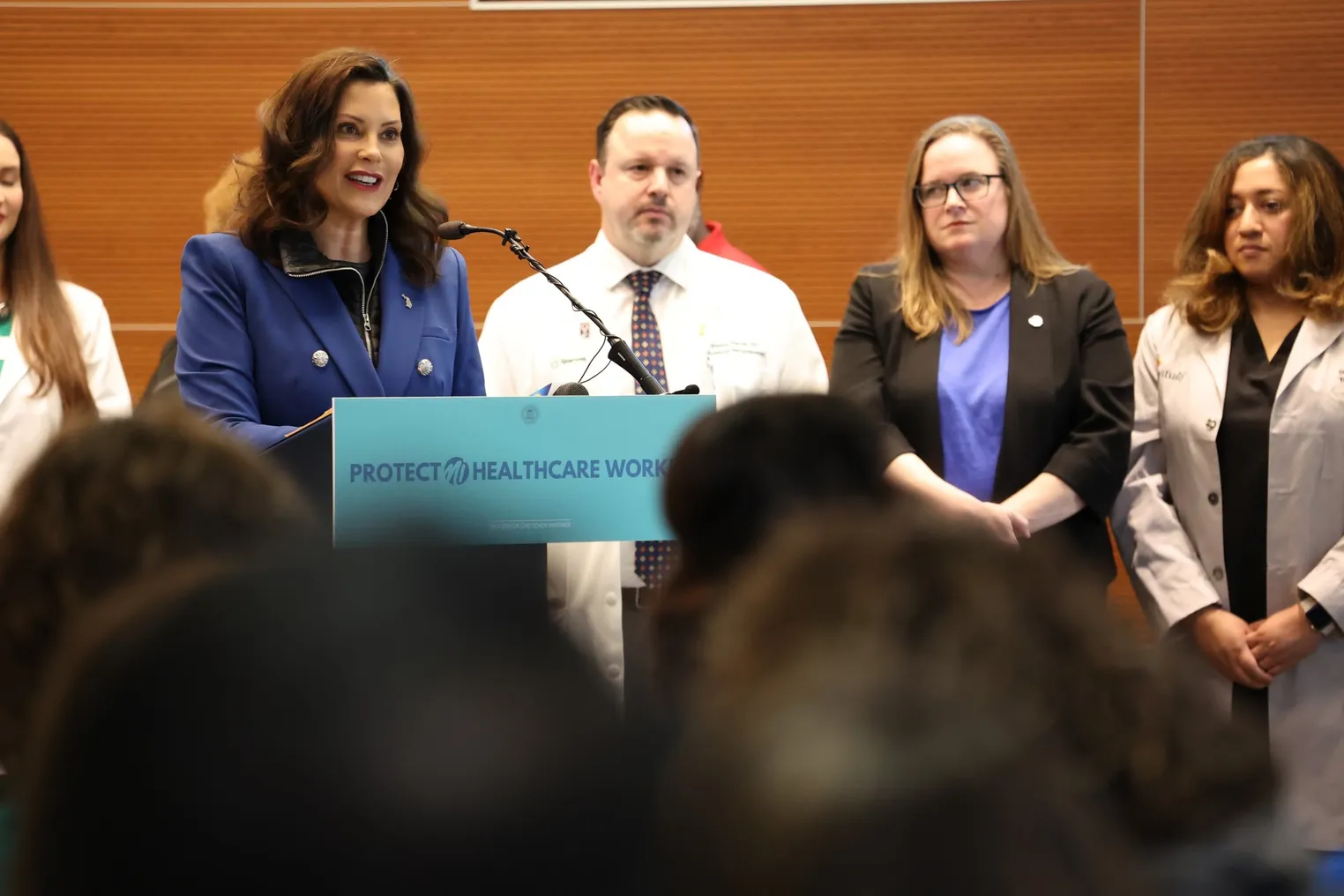 Gov. Whitmer speaks at press conference